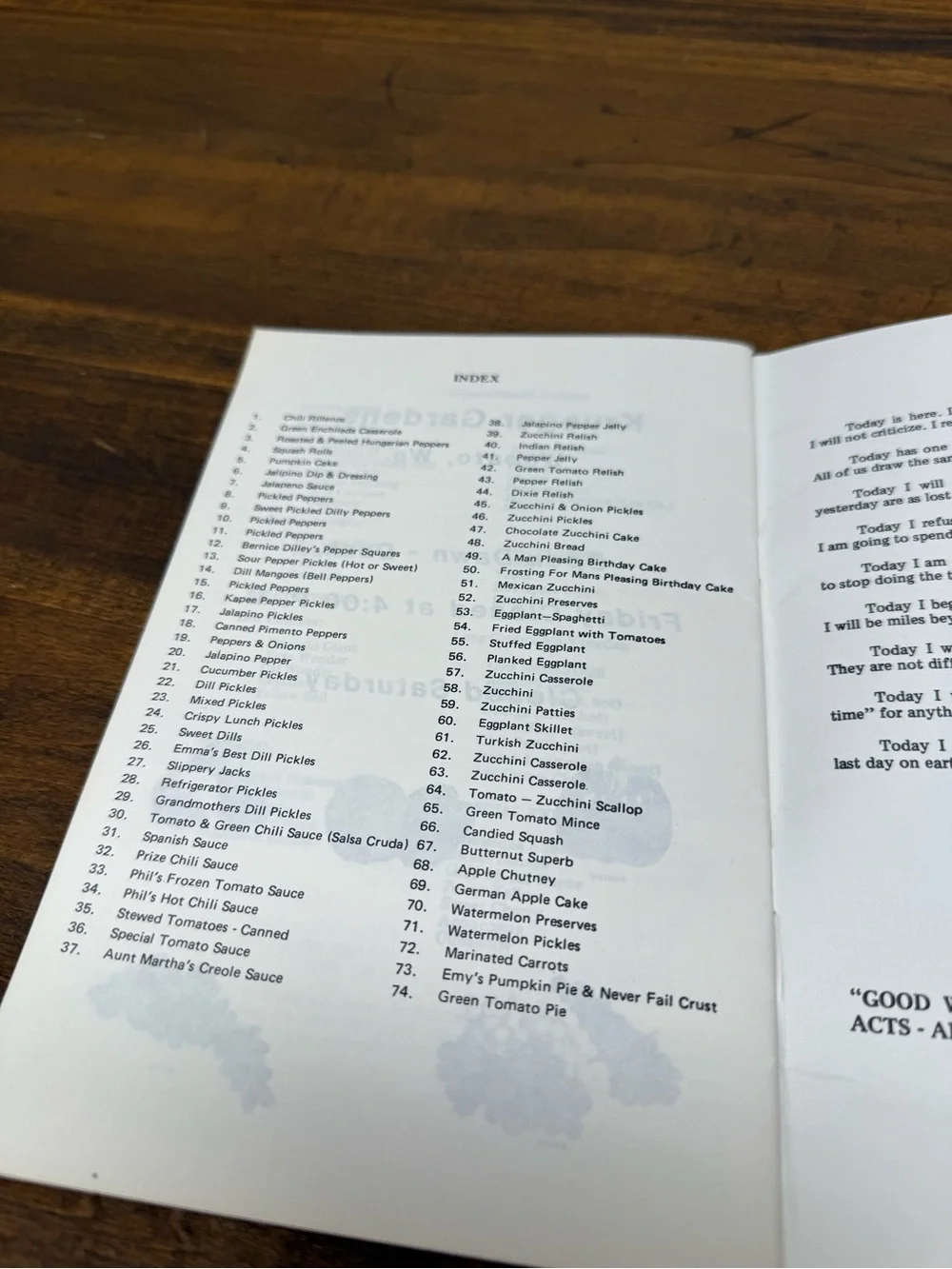 Favorite Recipes Krueger Pepper Gardens Wapato WA 1980's